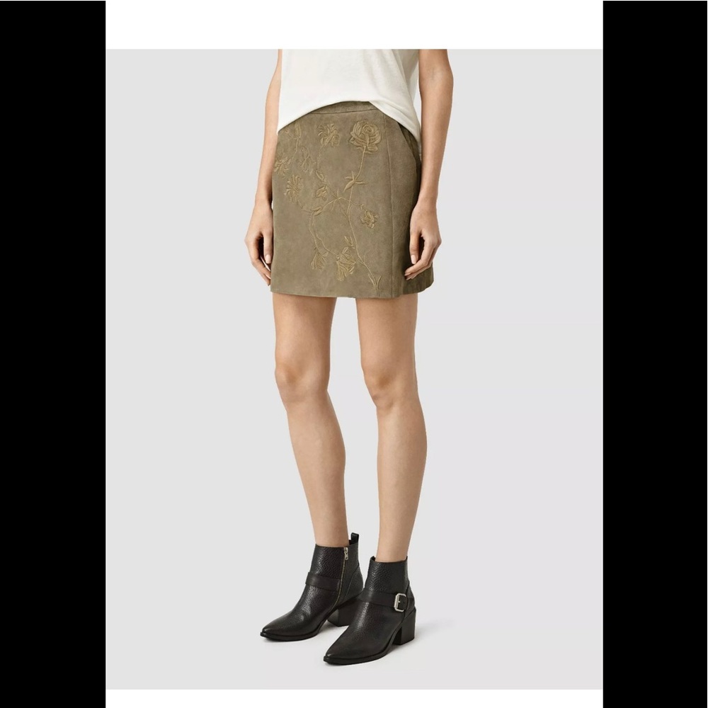 Suede ALLSAINTS skirt